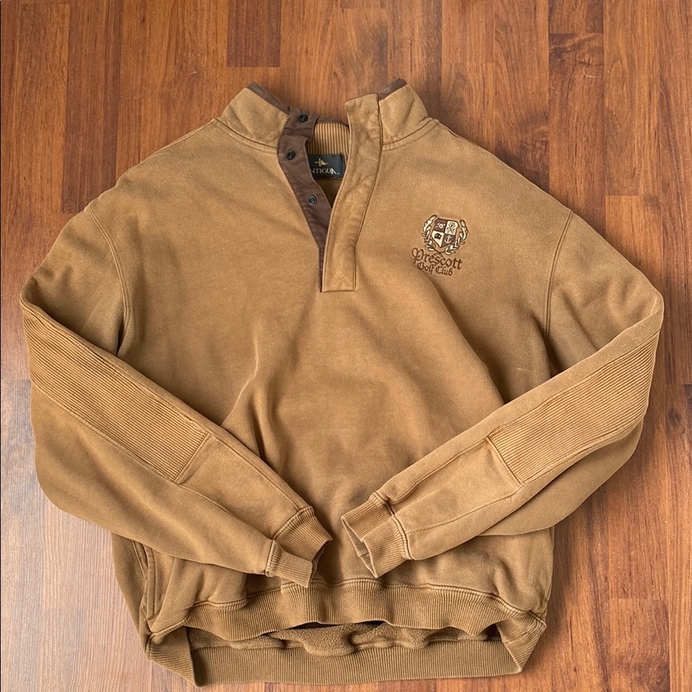 Brown Quarter-Zip Pullover